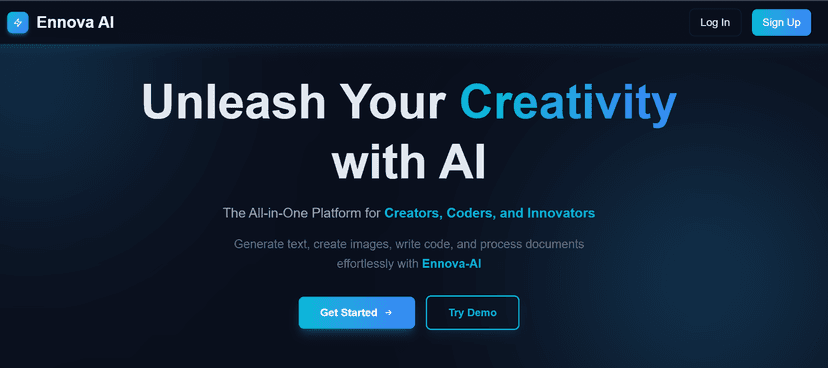 Ennova-AI — All-in-One AI Creation Platform